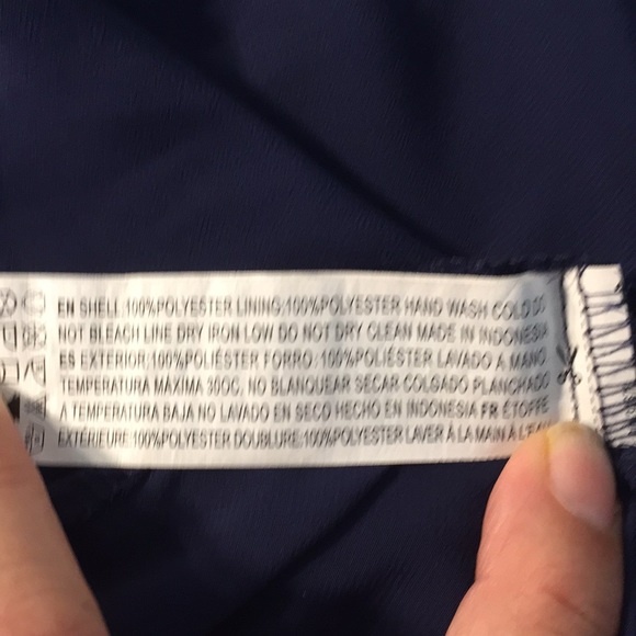 {Forever 21} Navy Tank w/Polka Dots Size M - Picture 5 of 5